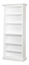 Open Shelf Bookcase, Cortina White, Shelving & Bookcase by Sarreid, 35" length x 16" width x 78" height thumbnail 1