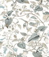 Moon Flower White & Blue Wallpaper thumbnail 0