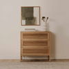 Teeda 3 Drawer Nightstand Natural thumbnail 10