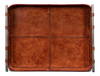 Safari Leather Tray, by Sarreid, 1'3" length x 1'7" width x 2" height thumbnail 9