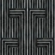 Online Designer Bathroom Chiseled - Black Wallpaper- Premium Paper