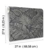 Palm Cove Toile Silver & Black Wallpaper thumbnail 7