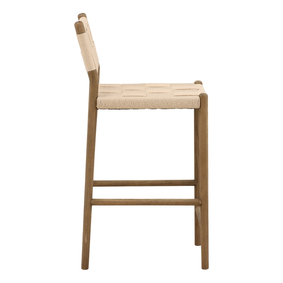 Xiana Counter Stool Natural, Counter & Bar Stool by Dovetail, 18.5" width x 37" height x 19.5" depth View 3