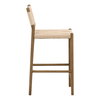 Xiana Counter Stool Natural, Counter & Bar Stool by Dovetail, 18.5" width x 37" height x 19.5" depth thumbnail 3