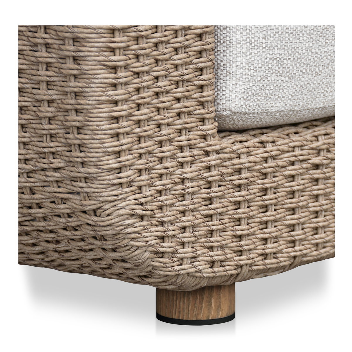 Soma Outdoor Accent Chair Natural, Outdoor Chair by Moe's Home, 3'4" width x 2'2" height x 2'11" depth View 5