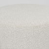 Amelia Cream Boucle with Black Metal Upholstered Pouf thumbnail 8