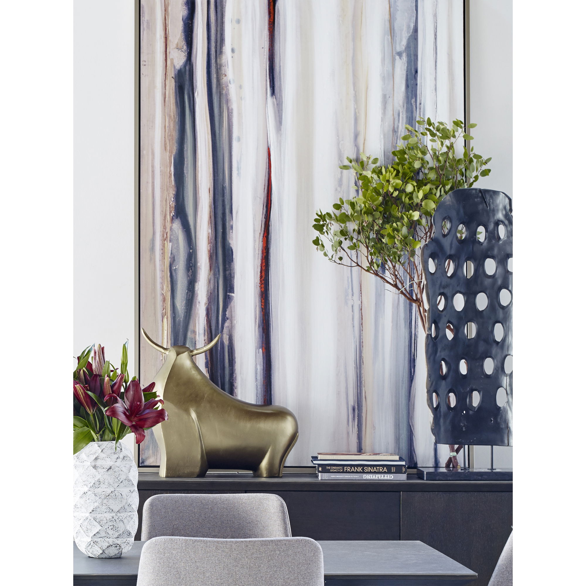 Color Swathe Large Wall Decor Multi Color large image 