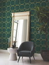 Sun Circles Emerald & Gold Wallpaper 2 Sun Circles Emerald & Gold Wallpaper thumbnail 2
