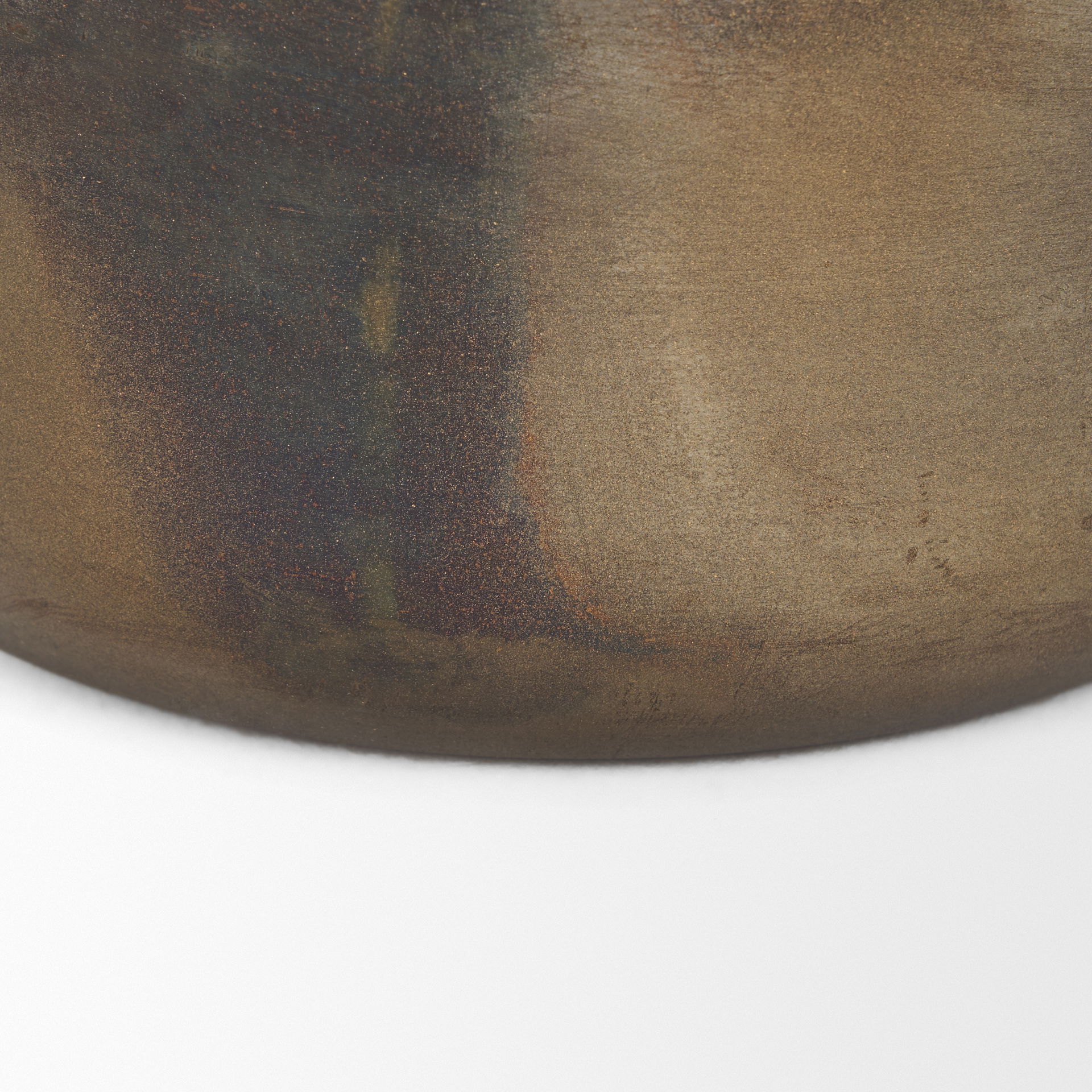 Daya Short Antiqued Gold Metal Vase large image 