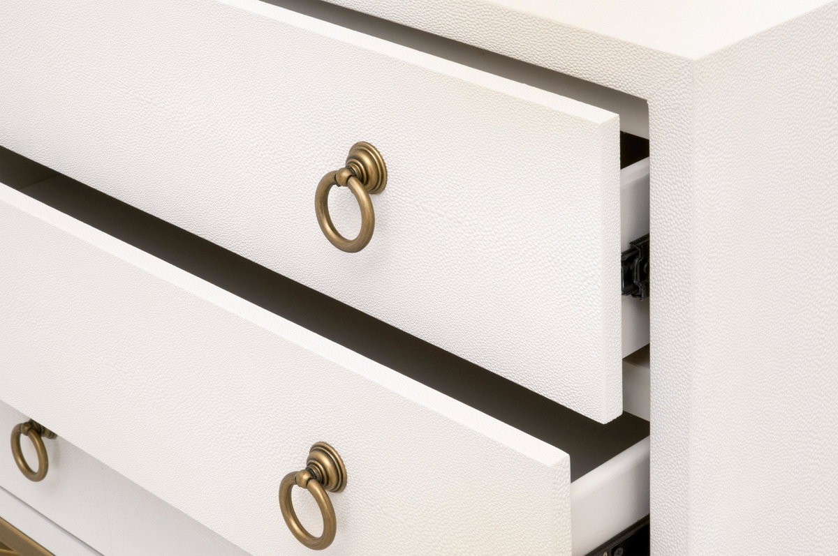 Strand Shagreen 3-Drawer Nightstand, by Essentials for Living, 35" width x 30" height x 19" depth View 6