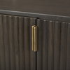 Terra 72L x 18W x 32H Dark Brown Wood Fluted Sideboard, Sideboards & Buffet by Mercana, 72" length x 19" width x 32" height thumbnail 11