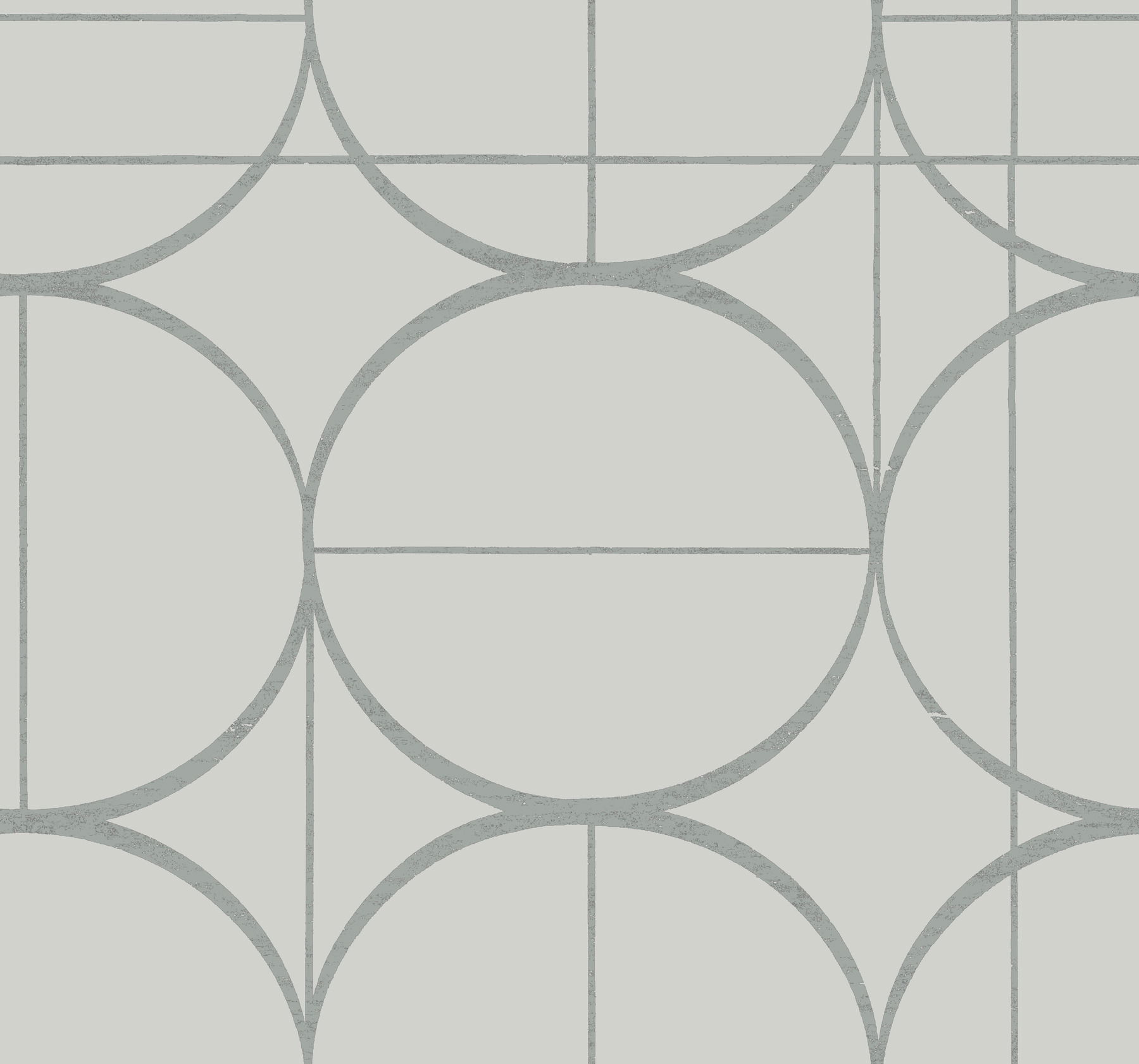Sun Circles Fog & Silver Wallpaper large image 