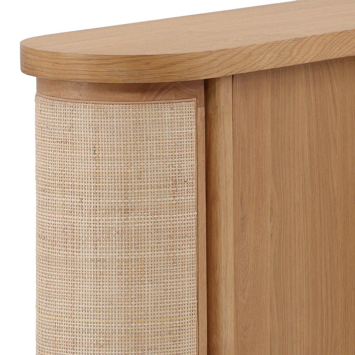 Elara Sideboard Natural, Sideboards & Buffet by Dovetail, 47.25" width x 36.25" height x 14" depth View 8
