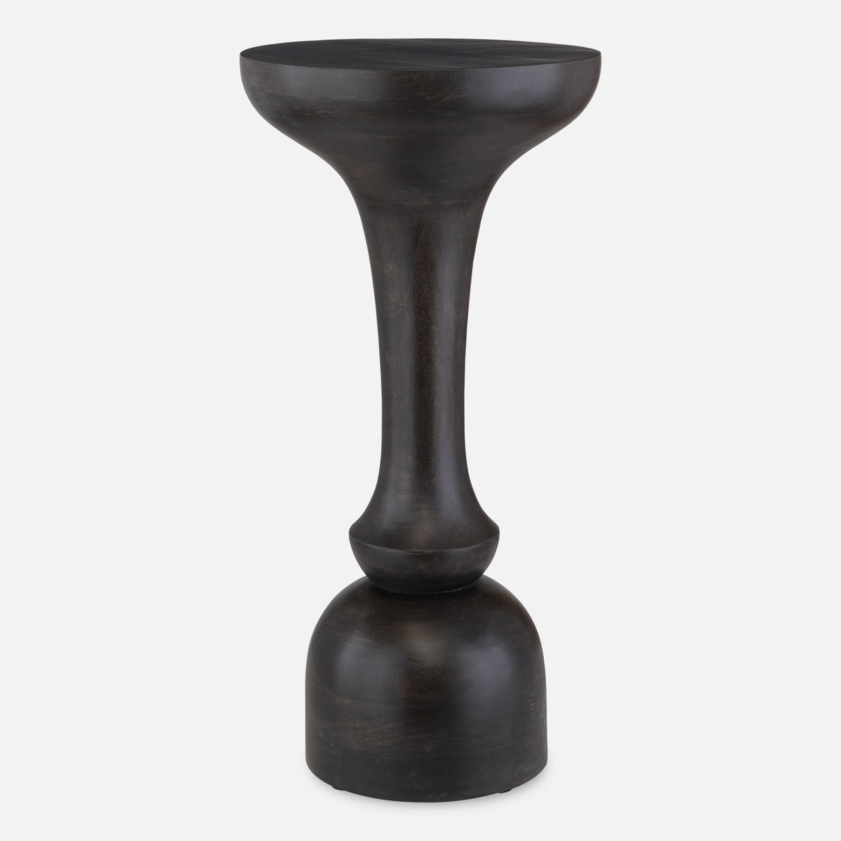Gambit Hourglass Accent Table, Side & End Table by Uttermost, 12" width x 24" height x 12" depth View 1