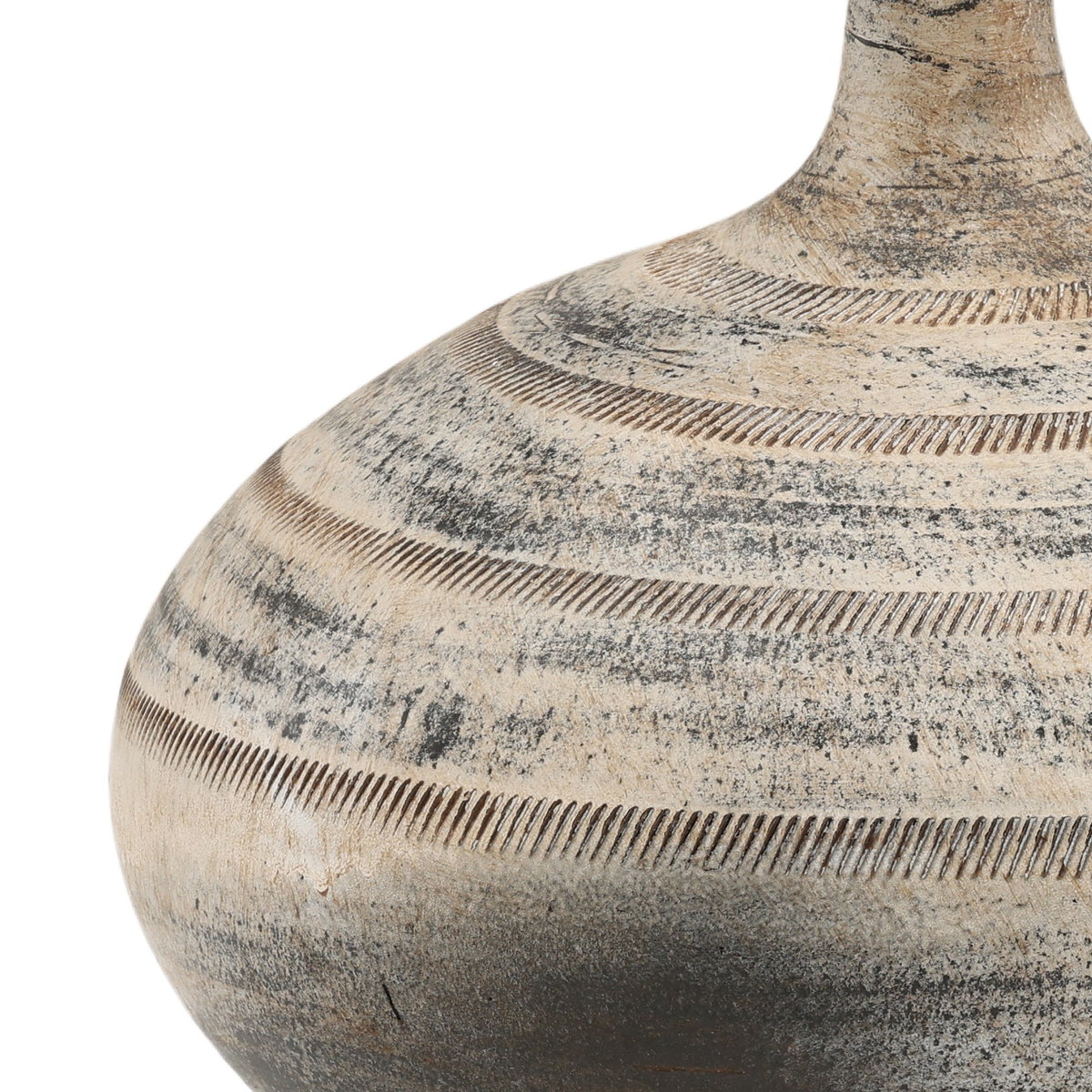Ysabeau Vase Antique Black, Decor by Dovetail, 14" width x 14" height x 14" depth View 2
