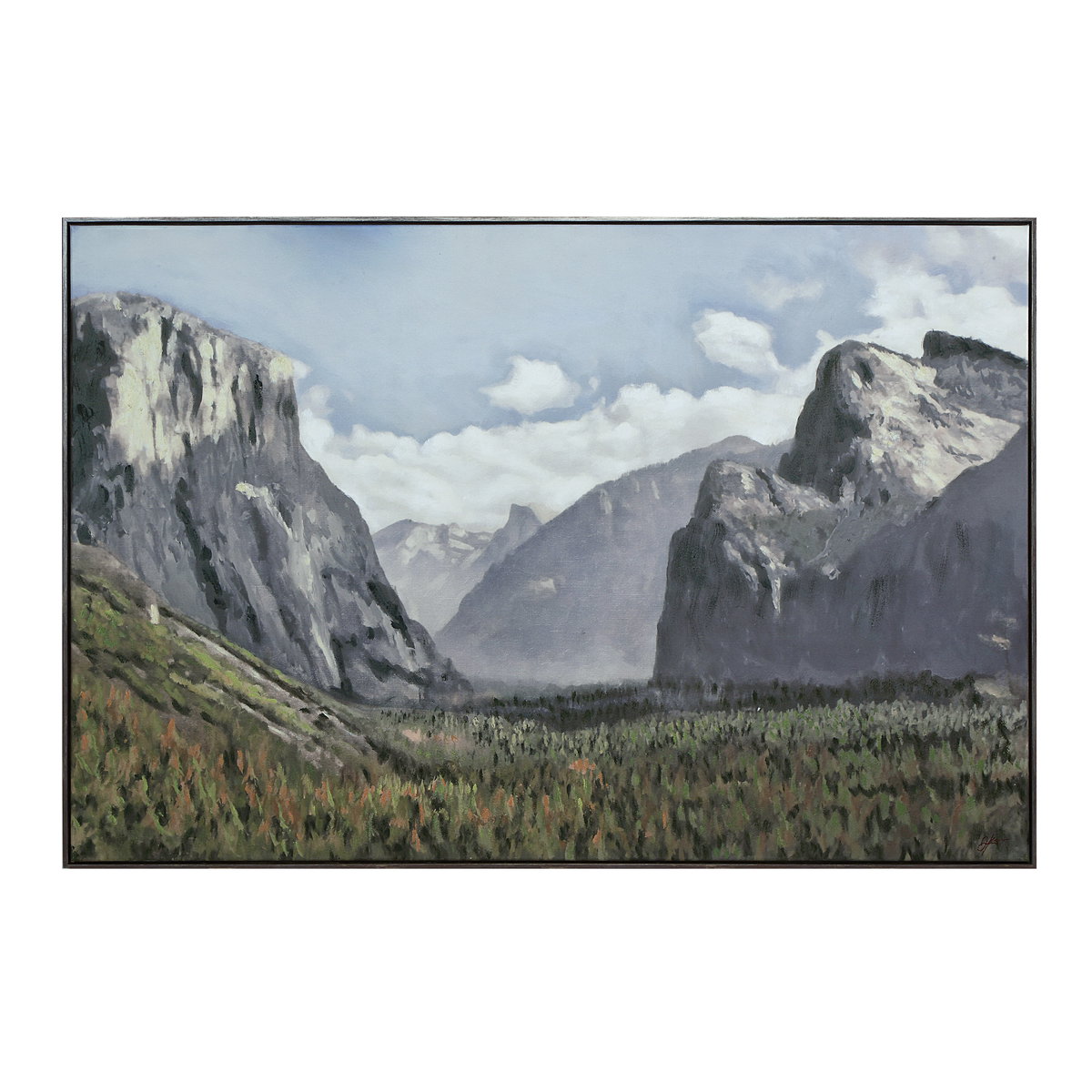 Granato, Painting by Renwil, 40" height x 1.38" depth View 1