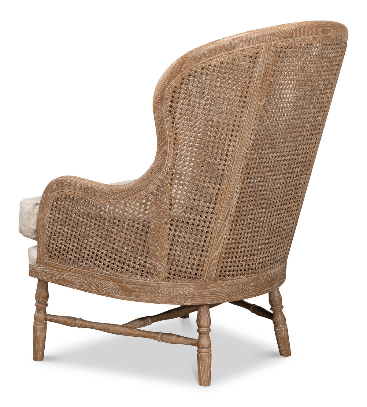 Randolph Wing Chair, by Sarreid, 2'7" length x 2'4" width x 3'2" height View 11