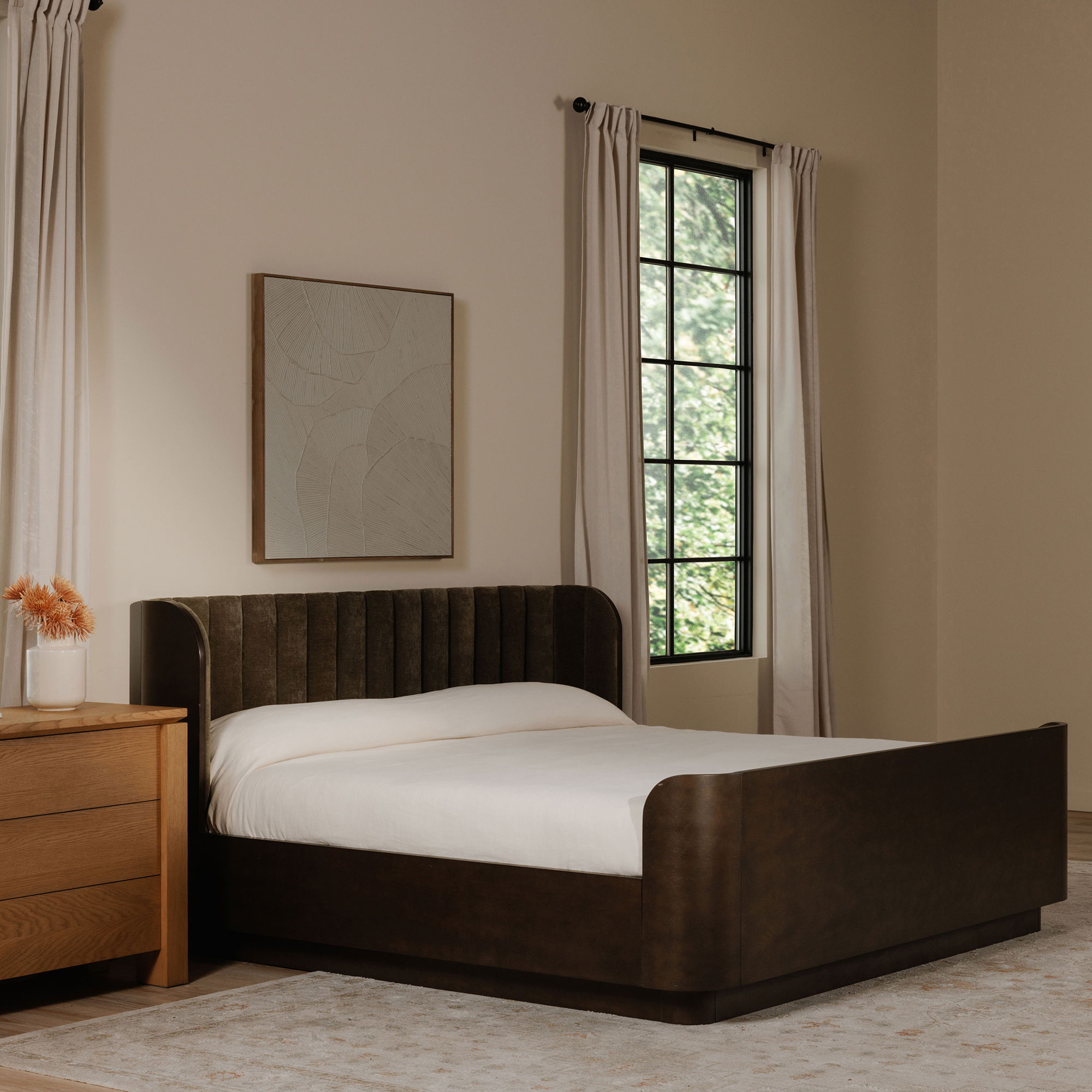 Brook Chest Country Oak, Dresser by Moe's Home, 34" width x 30" height x 18" depth View 7