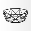 Davy 17L x 17W Black Metal Large Hexagonal Bowl, Decorative Bowl by Mercana, 16.73" length x 16.73" width x 6.1" height thumbnail 4