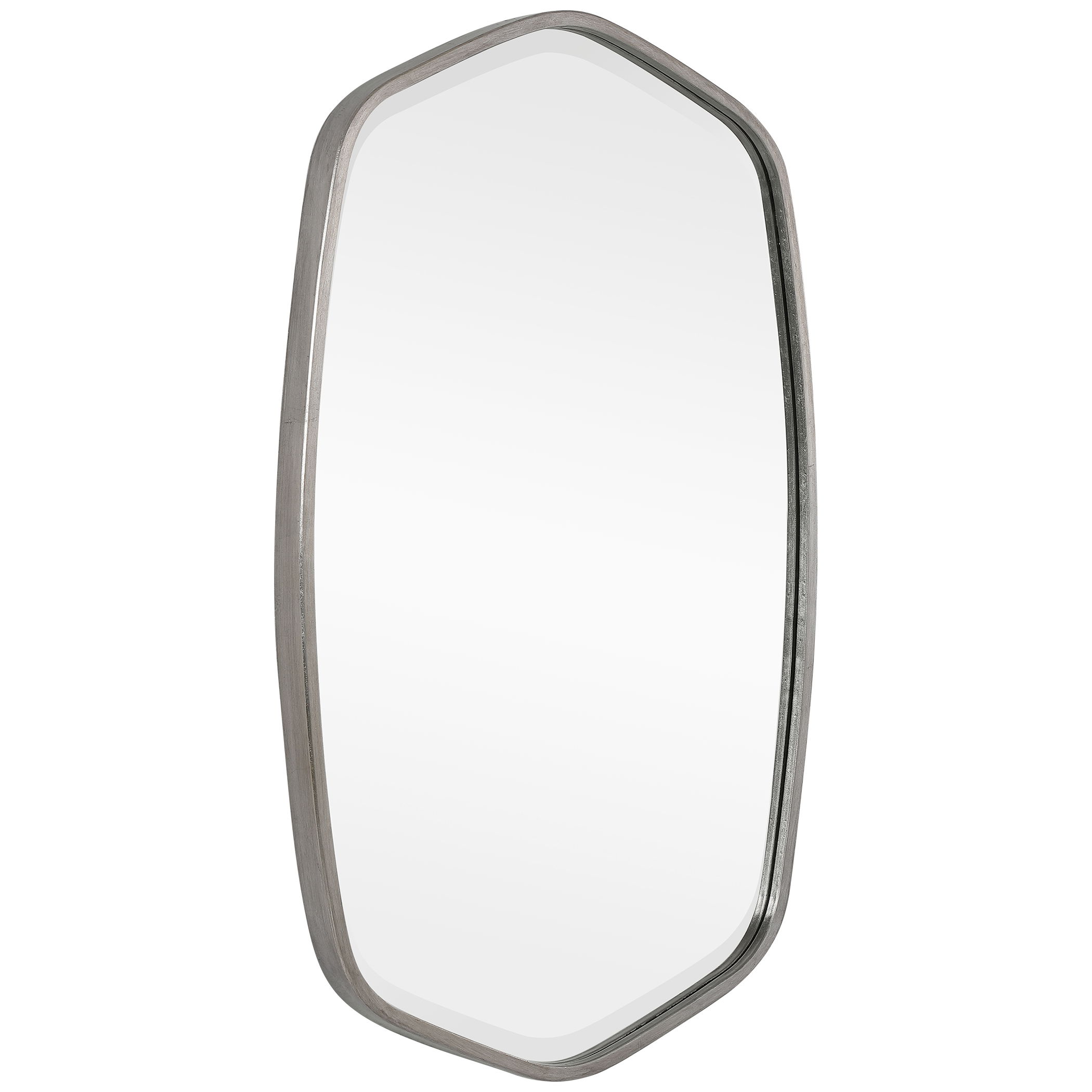 Duronia Brushed Silver Mirror large image 