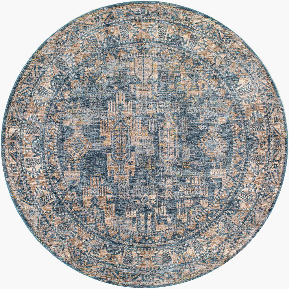 Mirabel Machine Woven Rug, by Surya, 6'6.74" length x 6'6.74" width