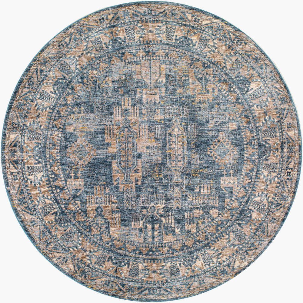 Mirabel Machine Woven Rug, by Surya, 6'6.74" length x 6'6.74" width