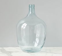 Online Designer Home/Small Office Recycled Glass Demijohn Vase, Clear, 30L