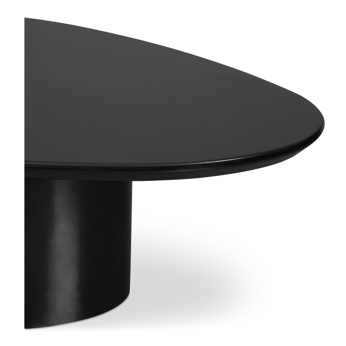 Eden Coffee Table Black Lacquer, by Moe's Home, 46" width x 16" height x 31.5" depth View 4