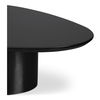 Eden Coffee Table Black Lacquer, by Moe's Home, 46" width x 16" height x 31.5" depth thumbnail 4