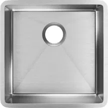 Online Designer Kitchen Crosstown 18-1/2" Undermount Single Basin Stainless Steel Kitchen Sink