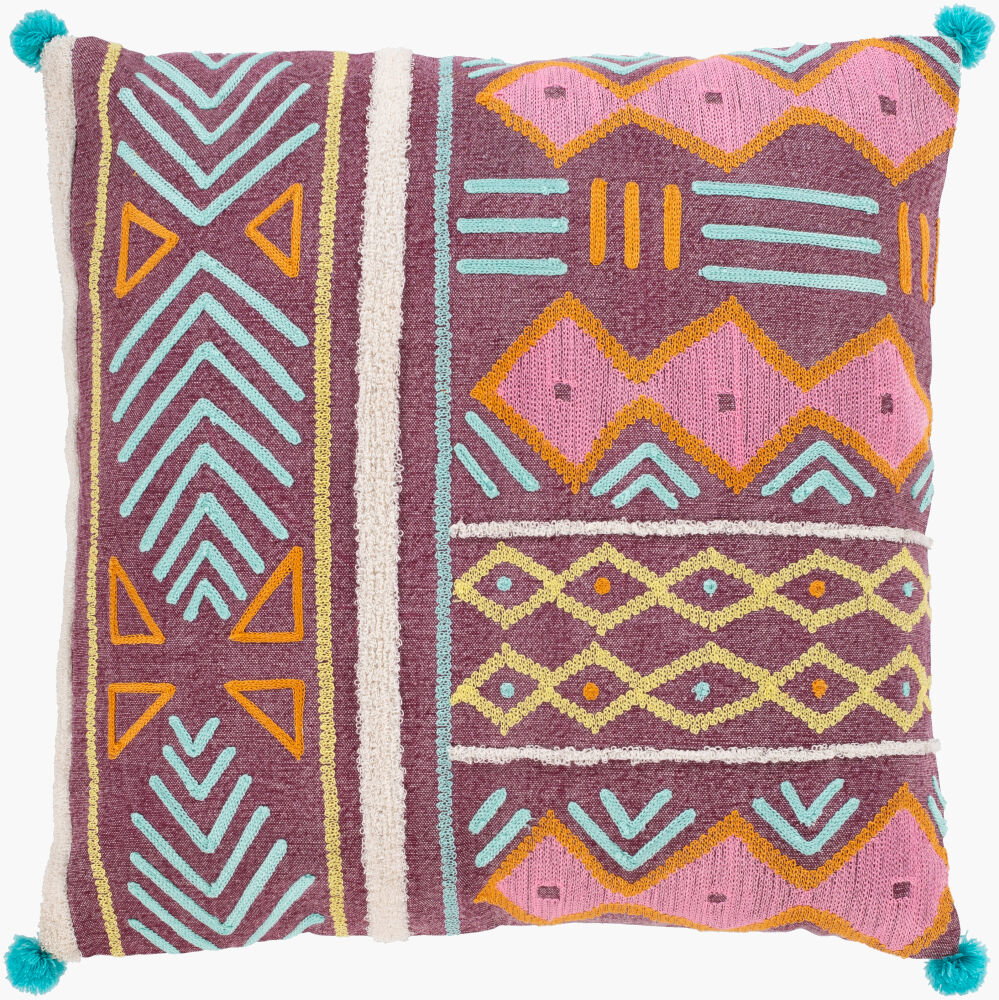 Kiko Accent Pillow, Decorative Pillow by Surya, 18" length x 18" width