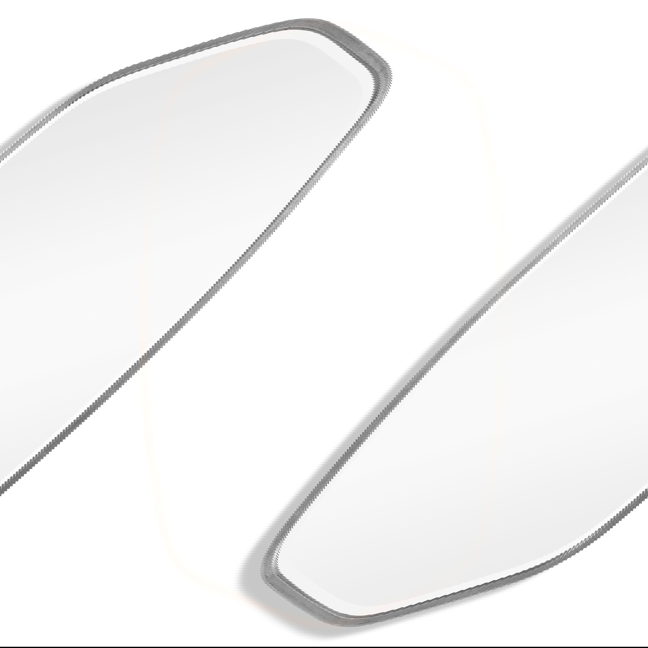 Duronia Brushed Silver Mirror large image 