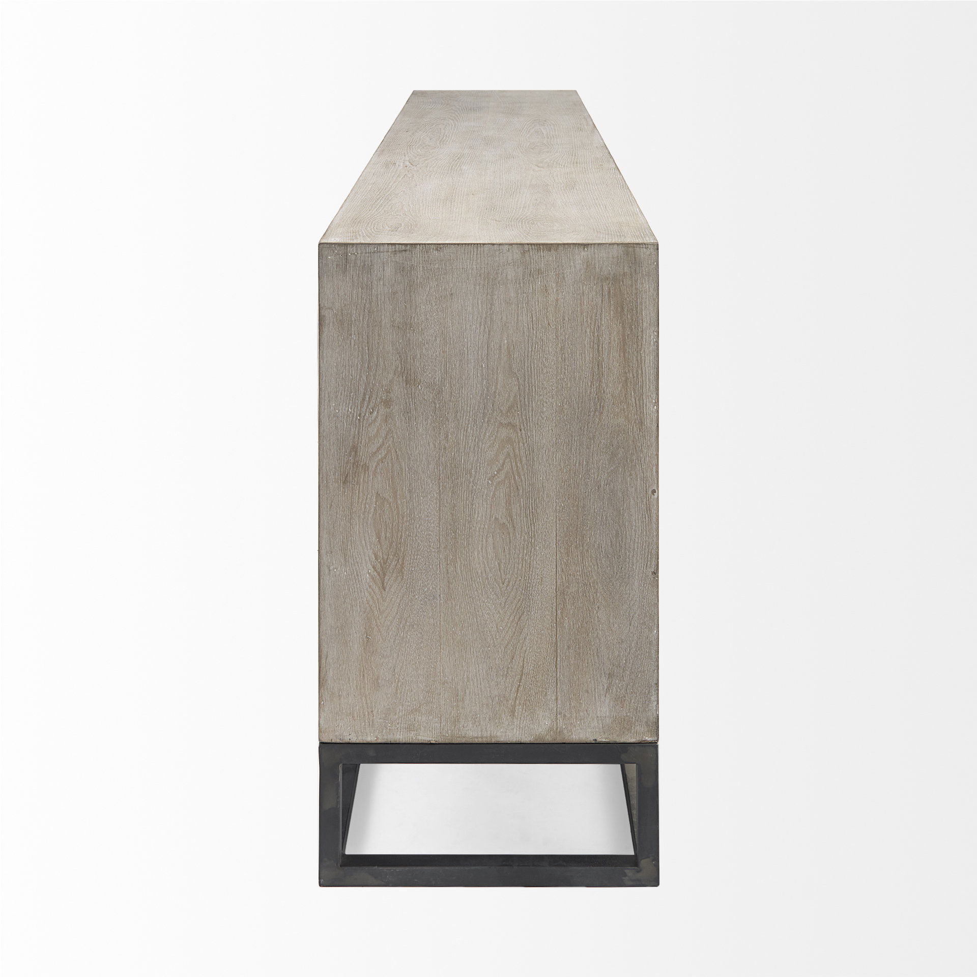 Genevieve II Light Brown Fir Veneer 9 Drawer Sideboard, Sideboards & Buffet by Mercana, 70.08" length x 15.75" width x 30.91" height View 5