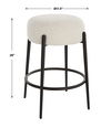 Arles Plush Counter Stool, Furniture by Uttermost, 20.5" width x 26" height x 20.5" depth thumbnail 3