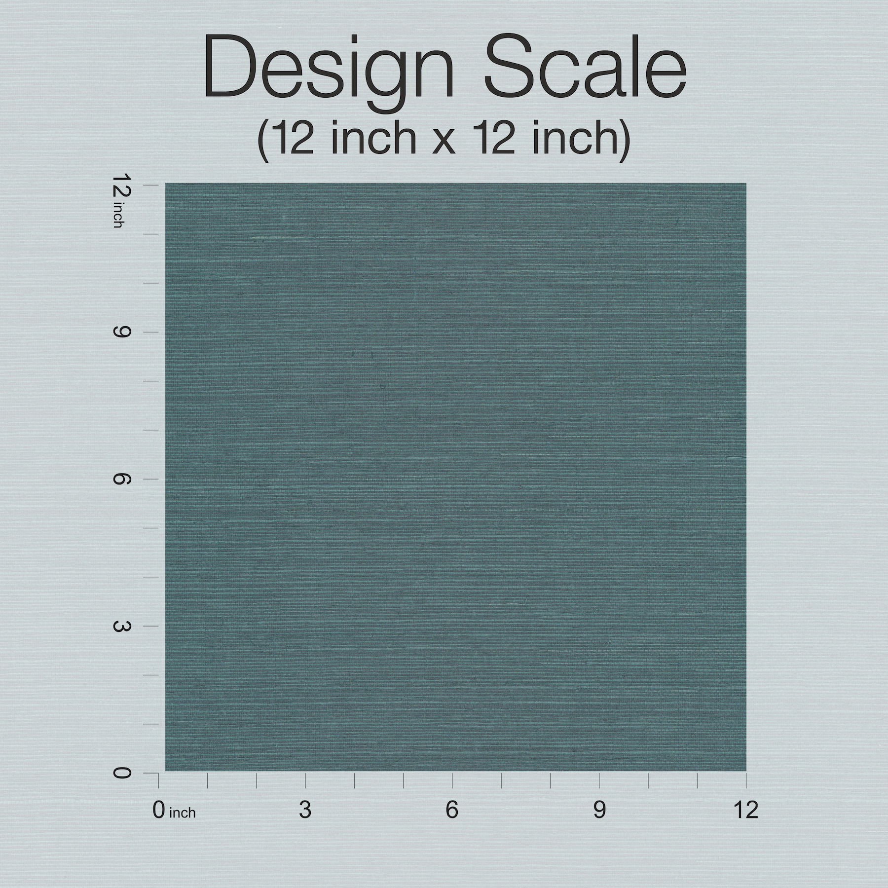 Sisal Twill Grasscloth Teal Wallpaper, by York Wall, 24' length x 3' width x 0.02" depth View 5