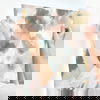 Impressionist Floral Copper & Blue Wallpaper thumbnail 6