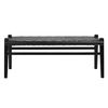Salazar Bench Black, Benche by Dovetail, 44.75" width x 18" height x 19.5" depth thumbnail 2