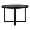 Jedrik Round Outdoor Dining Table Black thumbnail 1