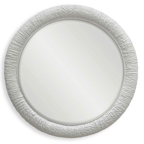 Mariner White Round Mirror