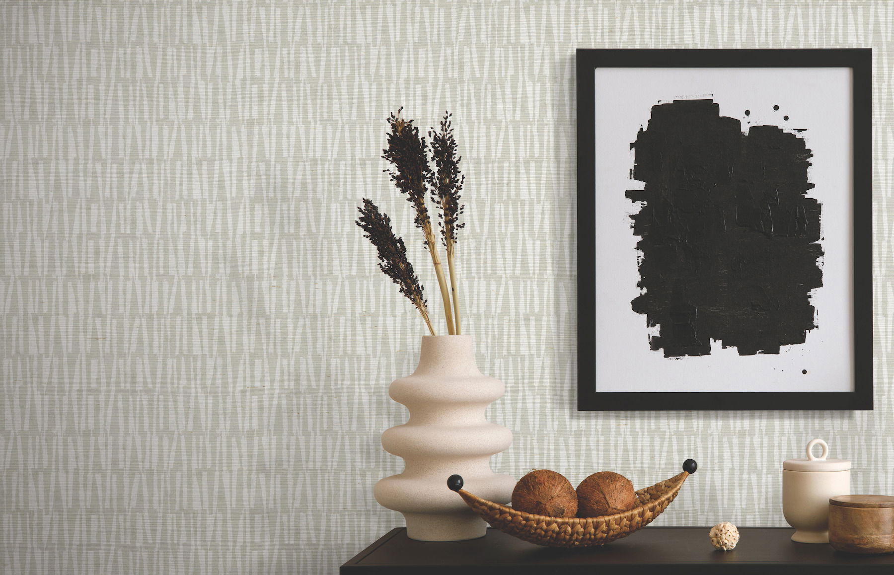 Thatched Grey Wallpaper large image 