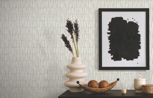 Thatched Grey Wallpaper