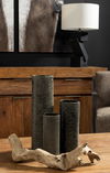 Kona II Medium Black/Gold Ceramic Vase thumbnail 2