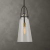 Saugus Industrial 1 Light Pendant, Ceiling Light by Uttermost, 8" width x 20" height x 8" diameter x 8" depth thumbnail 1