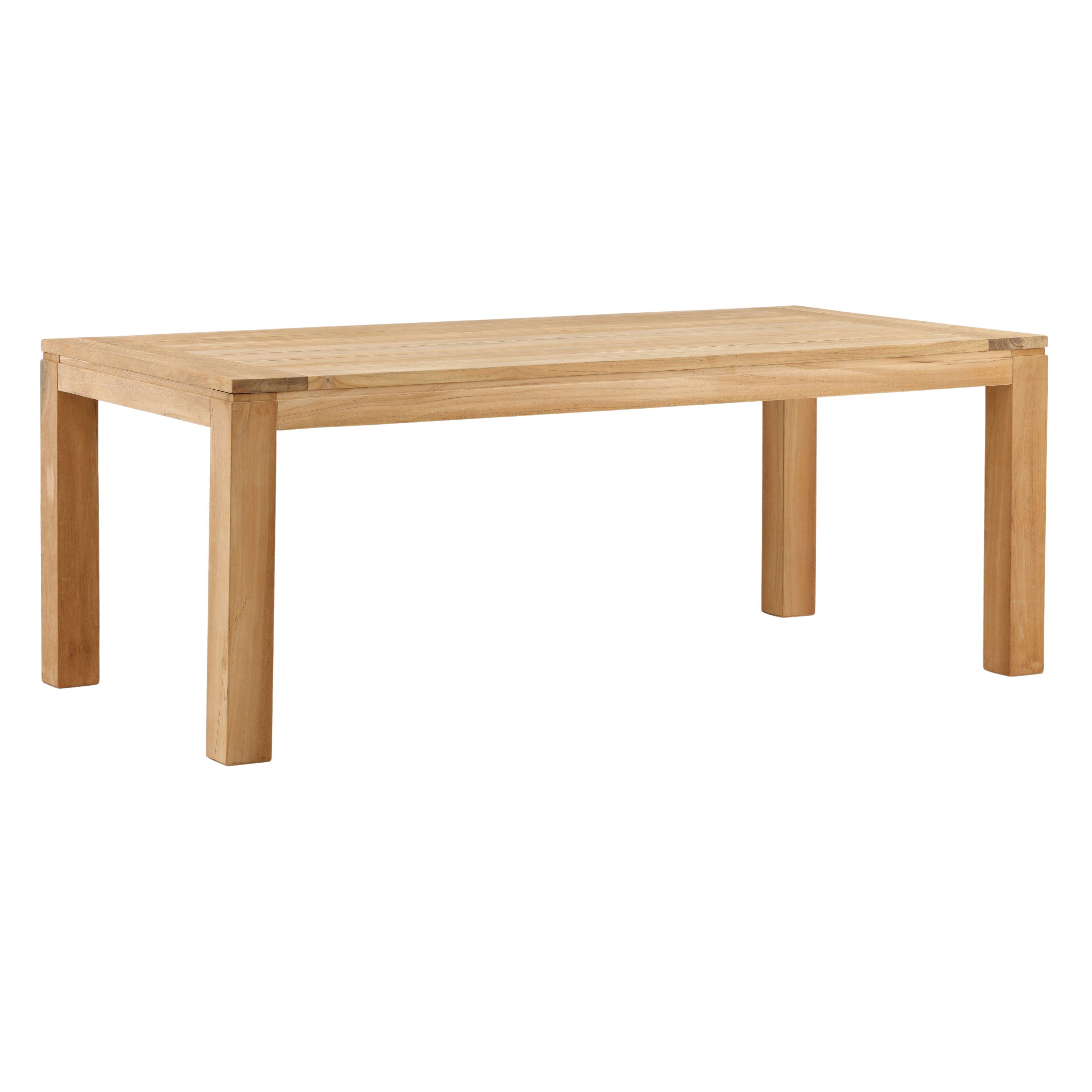 Bosworth Outdoor Dining Table Natural large image 