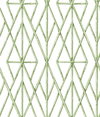 Riviera Bamboo Trellis Green Wallpaper, by York Wall, 33' length x 1'8.5" width x 0.02" depth thumbnail 1