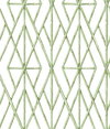 Riviera Bamboo Trellis Green Wallpaper, by York Wall, 33' length x 1'8.5" width x 0.02" depth thumbnail