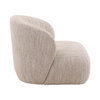 Romy Swivel Chair Beige, Accent Chair by Dovetail, 34.5" width x 29" height x 35.5" depth thumbnail 3