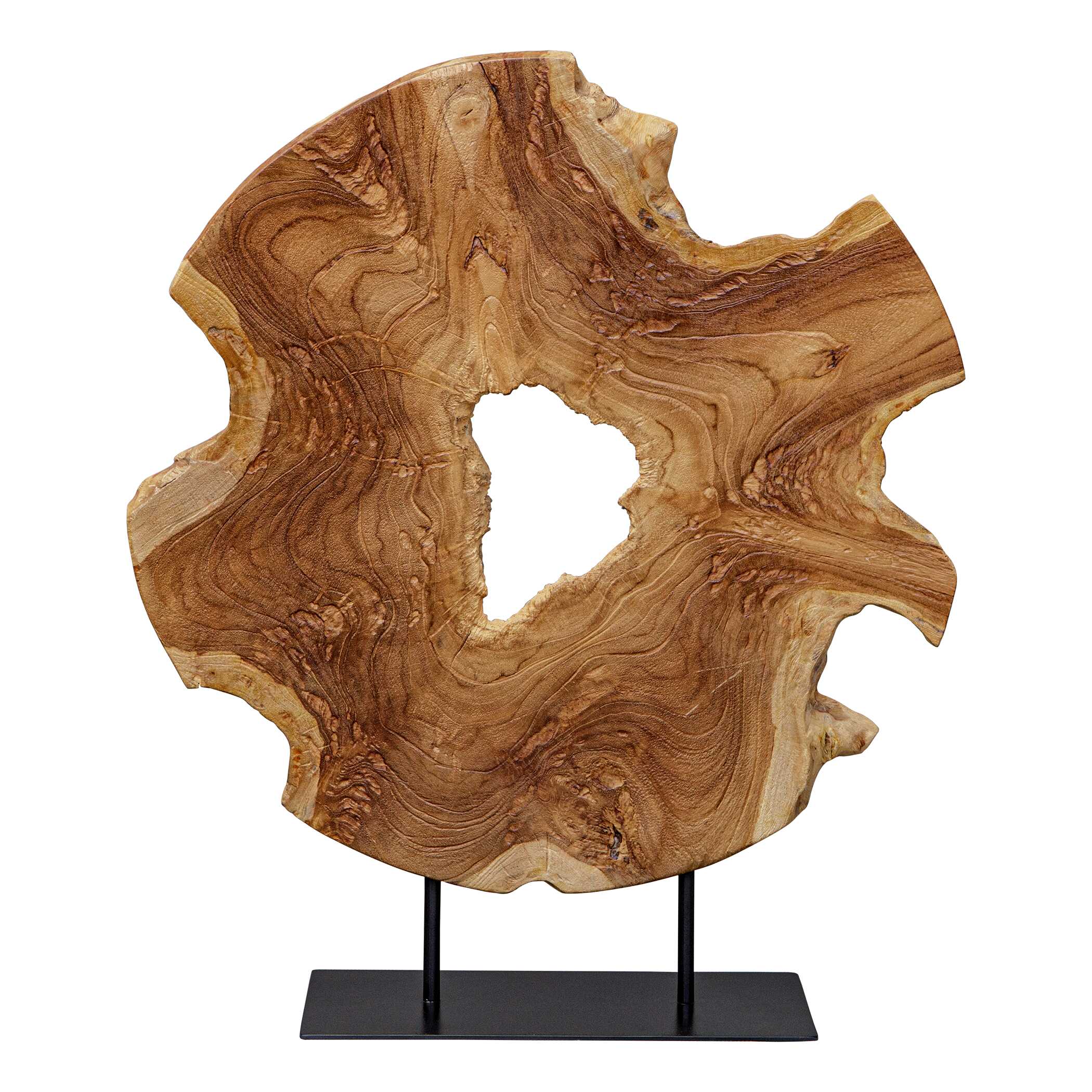 Bahati Wood Natural Sculpture, Decorative by Uttermost, 19.7" width x 22.8" height x 5.5" depth View 5