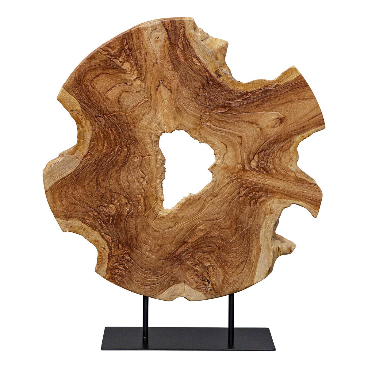 Bahati Wood Natural Sculpture, Figurines & Statue by Uttermost, 19.7" width x 22.8" height x 5.5" depth View 5
