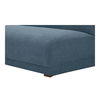 Fraser Left Arm Facing Sofa Deep Blue, Sectional Sofa by Moe's Home, 70" width x 31.5" height x 34.3" depth thumbnail 5